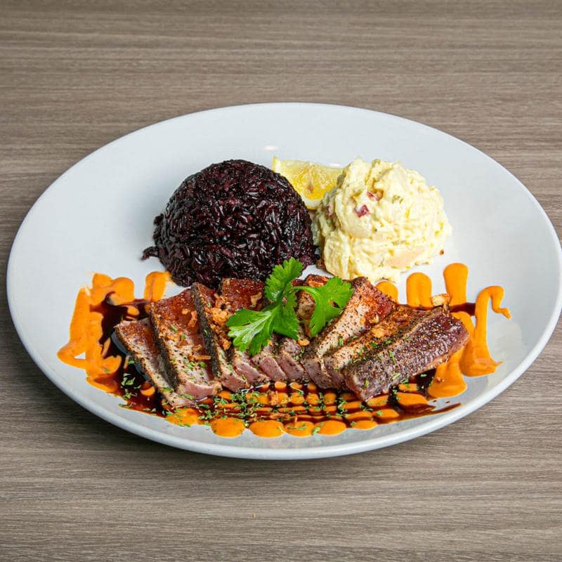 Ahi tuna grilled rare