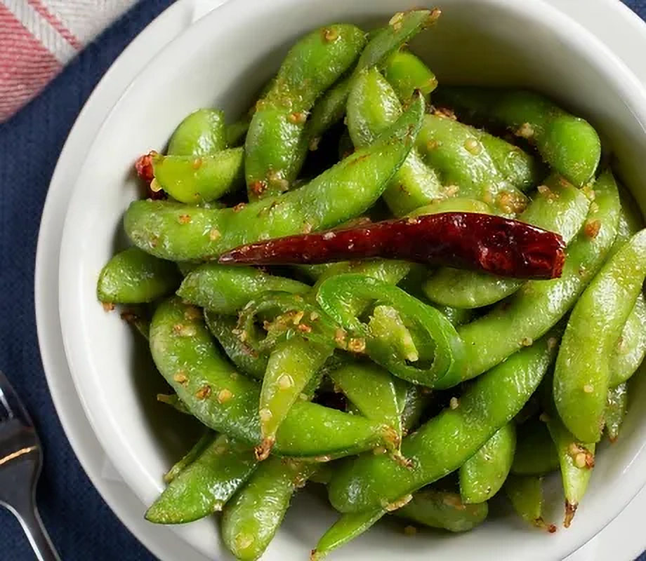 Spicy edamame